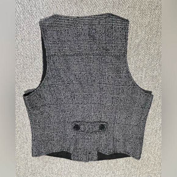 Michael Kors Women's Size 8 Black Tweed Lined Fitted Acrylic Blend Button - Picture 16 of 16